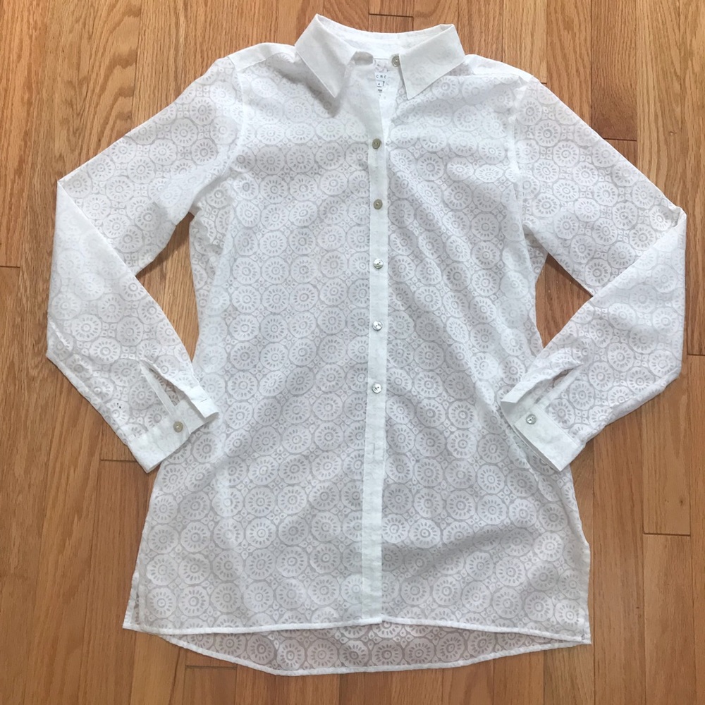 Foxcroft Tonal Button Down Blouse